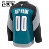 San Jose Sharks Fanatics Premium Custom 2025-26 Alternate Teal Trikot - Kinder
