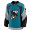 San Jose Sharks Fanatics Premium Will Smith 2025-26 Alternate Teal Trikot - Herren