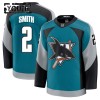San Jose Sharks Fanatics Premium Will Smith 2025-26 Alternate Teal Trikot - Kinder