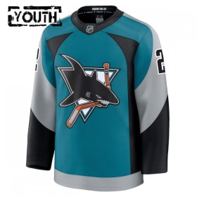 San Jose Sharks Fanatics Premium Will Smith 2025-26 Alternate Teal Trikot - Kinder