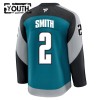 San Jose Sharks Fanatics Premium Will Smith 2025-26 Alternate Teal Trikot - Kinder