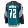 San Jose Sharks Fanatics Premium William Eklund 2025-26 Alternate Teal Trikot - Herren