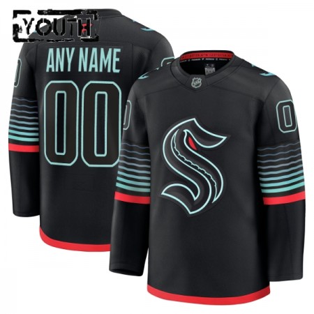 Seattle Kraken Fanatics Premium Custom 2025-26 Alternate Schwarz Trikot - Kinder