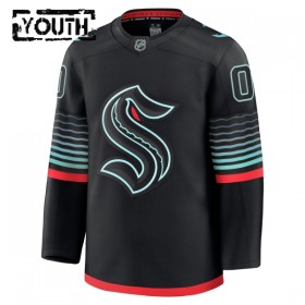 Seattle Kraken Fanatics Premium Custom 2025-26 Alternate Schwarz Trikot - Kinder