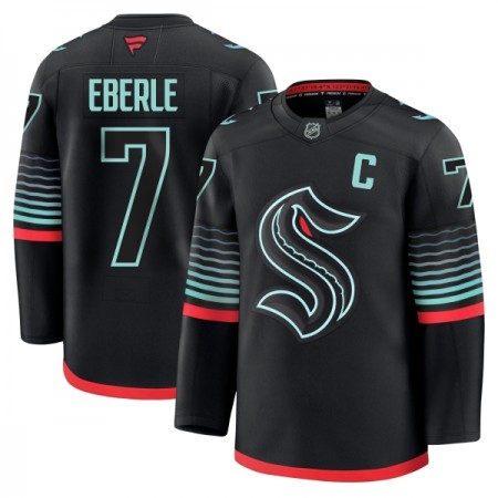 Seattle Kraken Fanatics Premium Eberle 2025-26 Alternate Schwarz Trikot - Herren