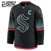 Seattle Kraken Fanatics Premium Eberle 2025-26 Alternate Schwarz Trikot - Kinder