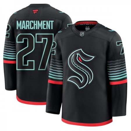 Seattle Kraken Fanatics Premium Mason Marchment 2025-26 Alternate Schwarz Trikot - Herren