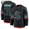 Seattle Kraken Fanatics Premium Philipp Grubauer 2025-26 Alternate Schwarz Trikot - Kinder
