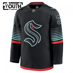 Seattle Kraken Fanatics Premium Philipp Grubauer 2025-26 Alternate Schwarz Trikot - Kinder