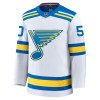 St. Louis Blues Fanatics Premium Binnington 2025-26 Auswärts Weiss Trikot - Herren