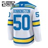 St. Louis Blues Fanatics Premium Binnington 2025-26 Auswärts Weiss Trikot - Kinder