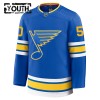 St. Louis Blues Fanatics Premium Binnington 2025-26 Heim Blau Trikot - Kinder