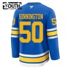 St. Louis Blues Fanatics Premium Binnington 2025-26 Heim Blau Trikot - Kinder