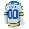 St. Louis Blues Fanatics Premium Custom 2025-26 Auswärts Weiss Trikot - Herren