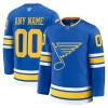 St. Louis Blues Fanatics Premium Custom 2025-26 Heim Blau Trikot - Herren