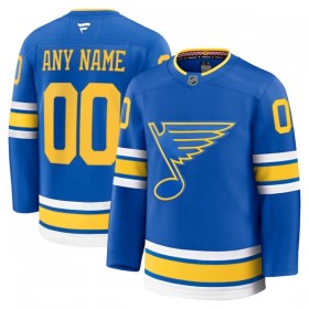 St. Louis Blues Fanatics Premium Custom 2025-26 Heim Blau Trikot - Herren