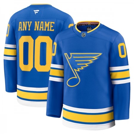 St. Louis Blues Fanatics Premium Custom 2025-26 Heim Blau Trikot - Herren
