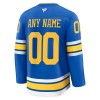 St. Louis Blues Fanatics Premium Custom 2025-26 Heim Blau Trikot - Herren