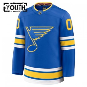St. Louis Blues Fanatics Premium Custom 2025-26 Heim Blau Trikot - Kinder