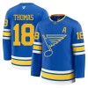 St. Louis Blues Fanatics Premium Robert Thomas 2025-26 Heim Blau Trikot - Herren