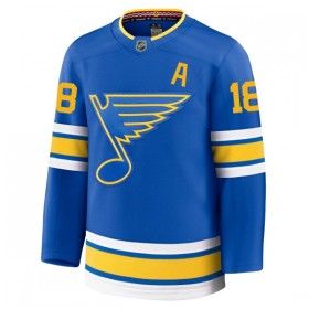 St. Louis Blues Fanatics Premium Robert Thomas 2025-26 Heim Blau Trikot - Herren