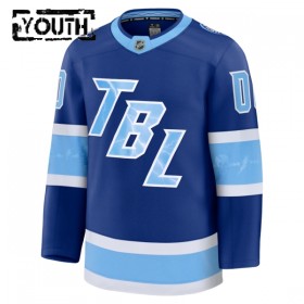 Tampa Bay Lightning Fanatics NHL Stadium Series Premium Custom 2025-26 Blau Trikot - Kinder