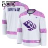 Utah Hockey Club Fanatics Hockey Fights Cancer Practice Custom Weiss Trikot - Kinder