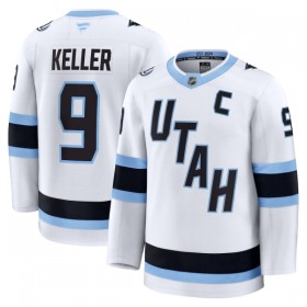 Utah Hockey Club Fanatics Premium Clayton Keller Auswärts Weiss Trikot - Herren