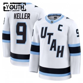 Utah Hockey Club Fanatics Premium Clayton Keller Auswärts Weiss Trikot - Kinder