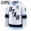Utah Hockey Club Fanatics Premium Clayton Keller Auswärts Weiss Trikot - Kinder