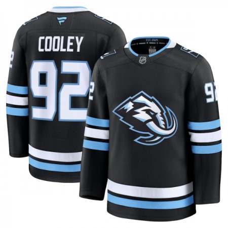 Utah Hockey Club Fanatics Premium Logan Cooley 2025-26 Heim Schwarz Trikot - Herren