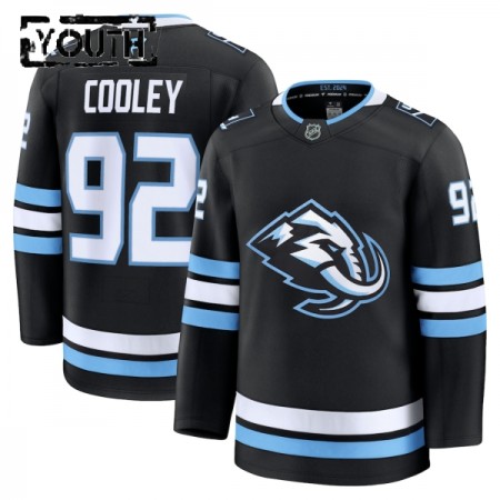 Utah Hockey Club Fanatics Premium Logan Cooley 2025-26 Heim Schwarz Trikot - Kinder