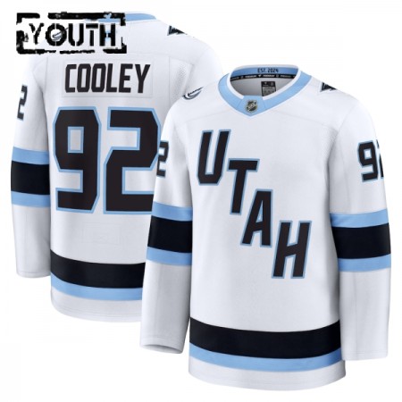 Utah Hockey Club Fanatics Premium Logan Cooley Auswärts Weiss Trikot - Kinder