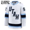 Utah Hockey Club Fanatics Premium Logan Cooley Auswärts Weiss Trikot - Kinder