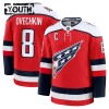 Washington Capitals Fanatics Premium Alex Ovechkin 2025-26 Alternate Rot Trikot - Kinder
