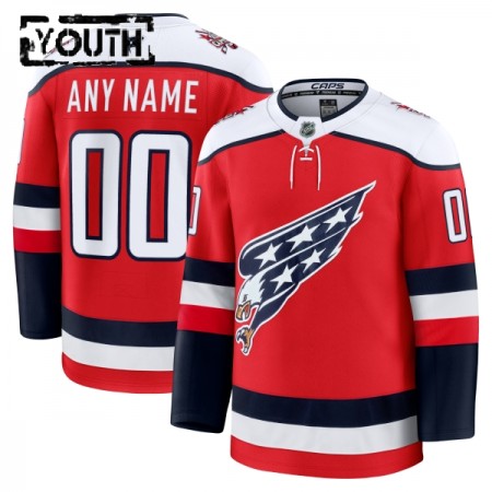 Washington Capitals Fanatics Premium Custom 2025-26 Alternate Rot Trikot - Kinder