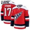 Washington Capitals Fanatics Premium Dylan Strome 2025-26 Alternate Rot Trikot - Kinder