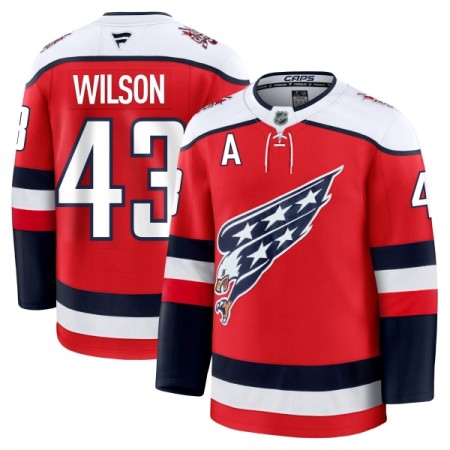 Washington Capitals Fanatics Premium Tom Wilson 2025-26 Alternate Rot Trikot - Herren